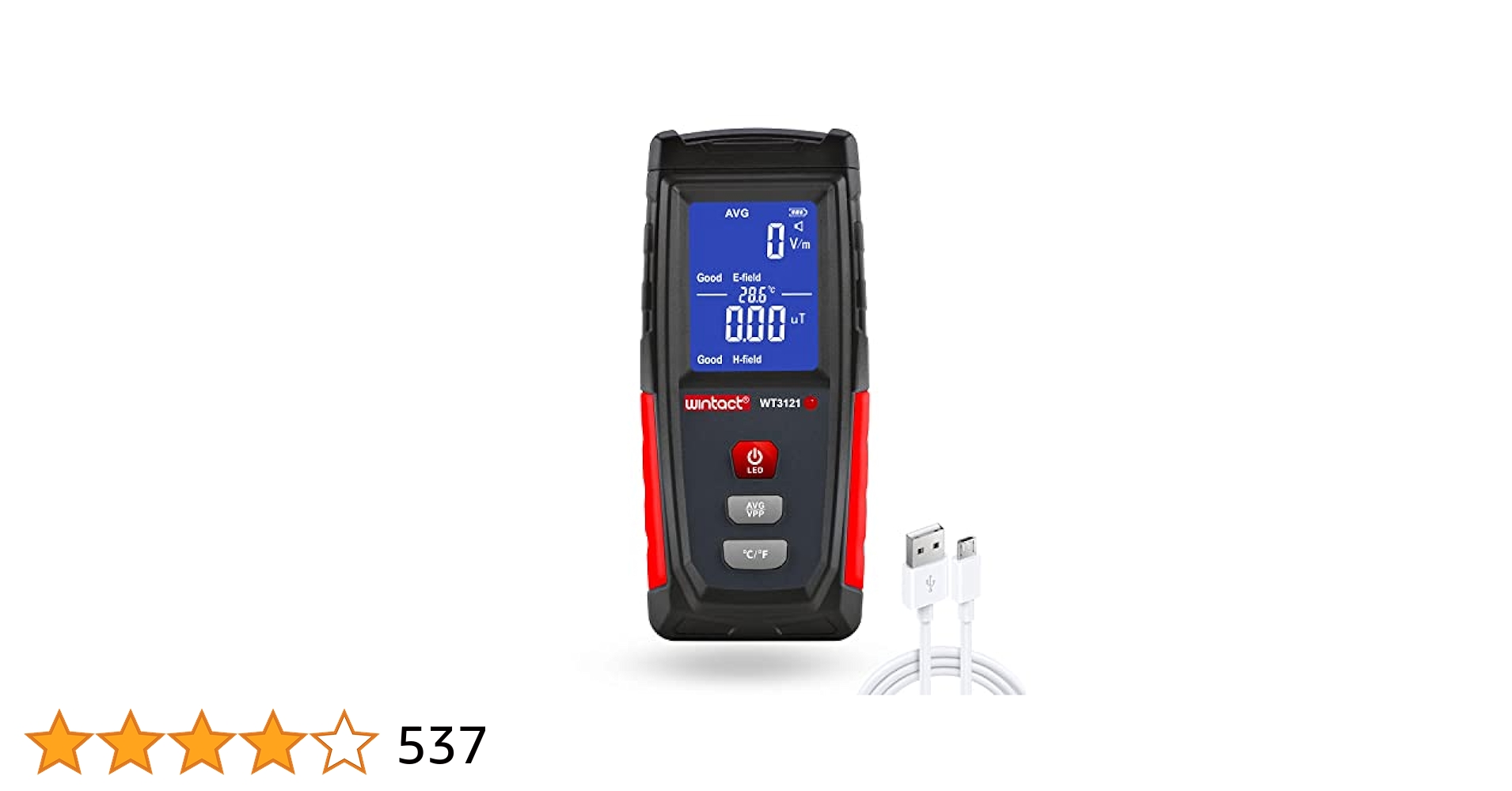 充電式電磁波測定器 高感度測定 LCD 警報機能搭載 416R7qVlBoL.jpg